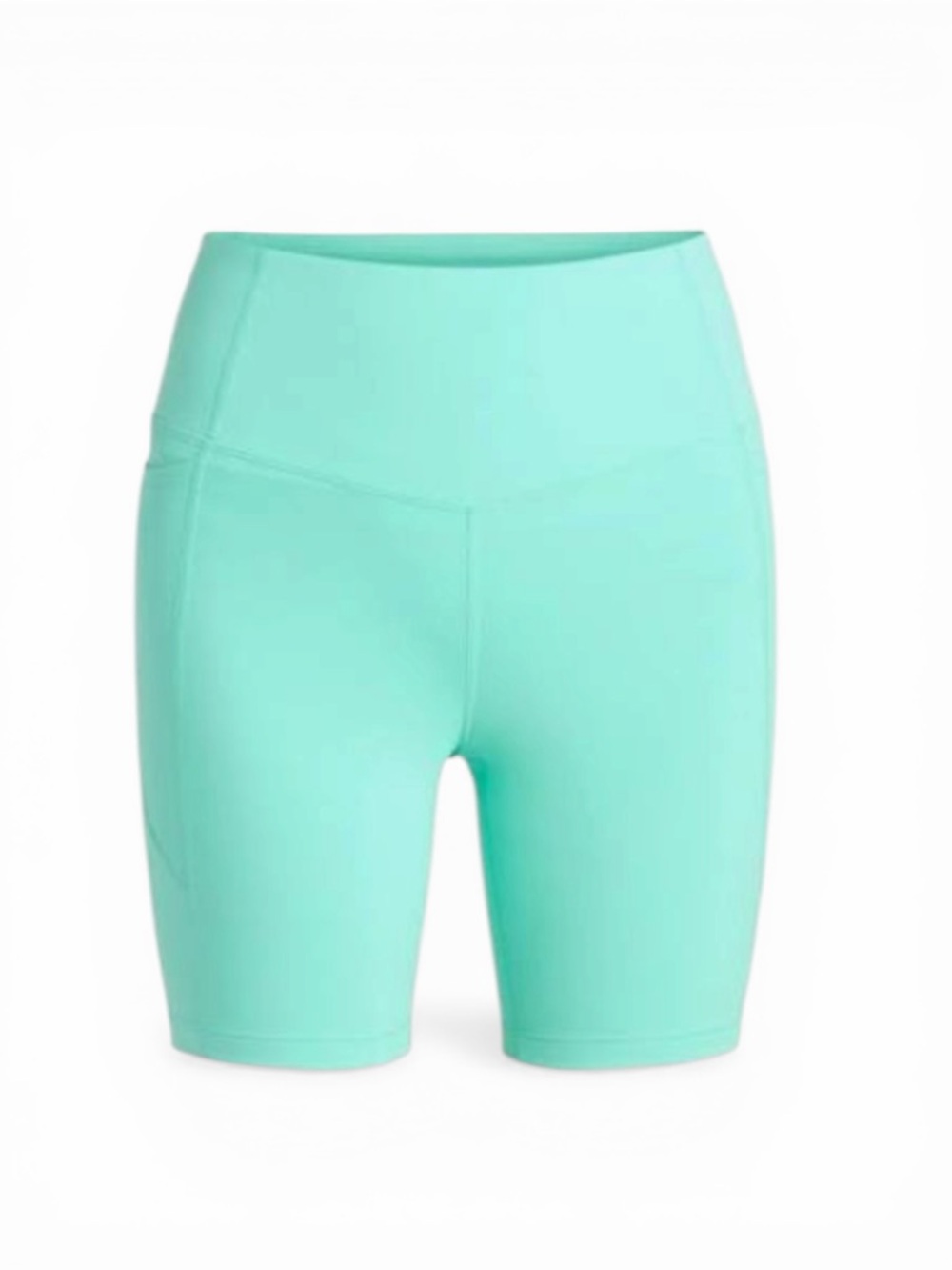 Athletic Works Mint High-Waist Bike Shorts NWT